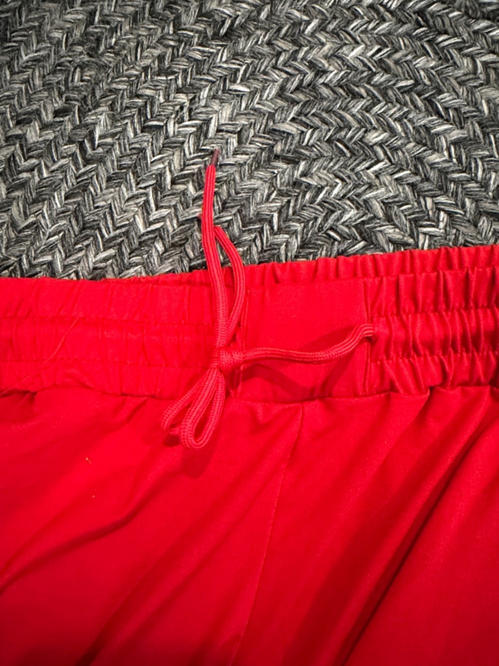 Bright Red Women's Drawstring Track Joggers - Picture 3 of 4